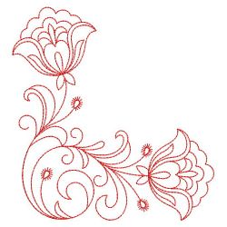 Redwork Heirloom Jacobean 07(Md) machine embroidery designs