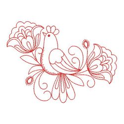 Redwork Heirloom Jacobean 09(Lg) machine embroidery designs