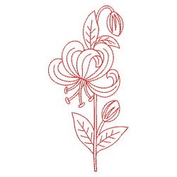 Redwork Assorted Flowers 03(Lg) machine embroidery designs