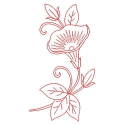 Redwork Assorted Flowers 07(Md) machine embroidery designs