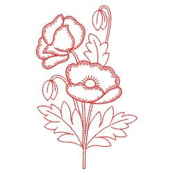 Redwork Assorted Flowers 09(Lg)