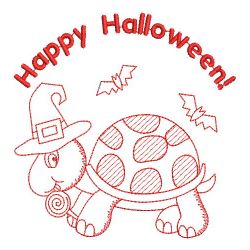Redwork Holiday Turtle 07(Lg)