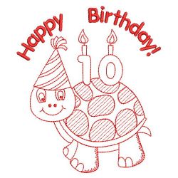 Redwork Holiday Turtle 09(Md) machine embroidery designs