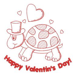 Redwork Holiday Turtle 10(Lg) machine embroidery designs