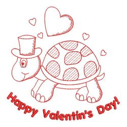 Redwork Holiday Turtle 10(Lg)
