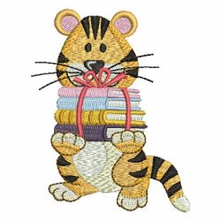 Tiger in School 04 machine embroidery designs