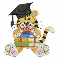 Tiger in School 07 machine embroidery designs