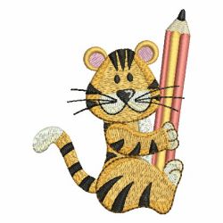 Tiger in School 10 machine embroidery designs