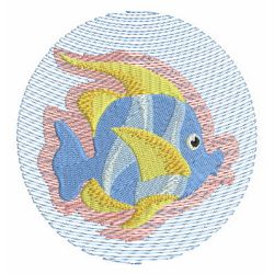 Tropical Fish 04 machine embroidery designs