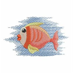 Tropical Fish 08 machine embroidery designs