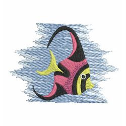 Tropical Fish 09 machine embroidery designs