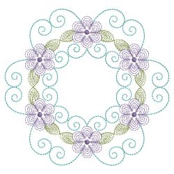 Rippled Heirloom Flowers 05(Lg) machine embroidery designs