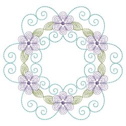 Rippled Heirloom Flowers 05(Lg) machine embroidery designs