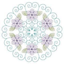 Rippled Heirloom Flowers 07(Lg) machine embroidery designs