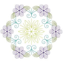Rippled Heirloom Flowers 10(Lg) machine embroidery designs