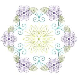 Rippled Heirloom Flowers 10(Sm) machine embroidery designs