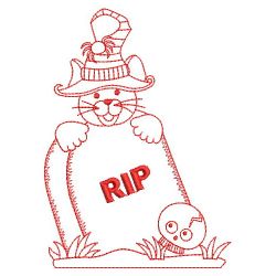 Redwork Halloween Mouse 04(Sm) machine embroidery designs