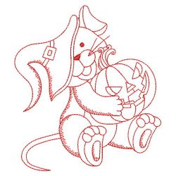 Redwork Halloween Mouse 05(Lg) machine embroidery designs