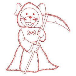 Redwork Halloween Mouse 10(Lg) machine embroidery designs