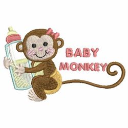 Baby Monkey 04 machine embroidery designs