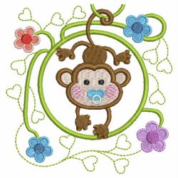 Baby Monkey 05 machine embroidery designs