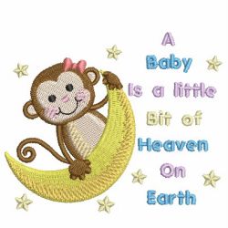 Baby Monkey 07 machine embroidery designs