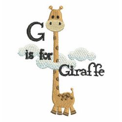 Alphabet Animals 07 machine embroidery designs