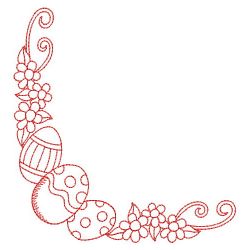 Redwork Happy Easter 02(Lg) machine embroidery designs