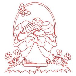 Redwork Happy Easter 09(Sm) machine embroidery designs