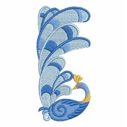 Blue Peacock 05 machine embroidery designs