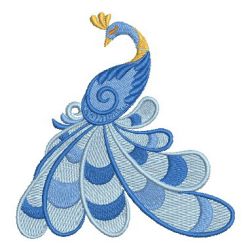 Blue Peacock 06 machine embroidery designs