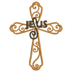 Jesus Cross 02 machine embroidery designs