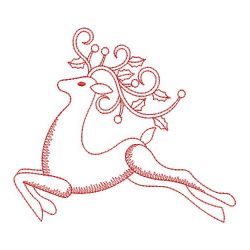 Redwork Simple Christmas 07(Md) machine embroidery designs