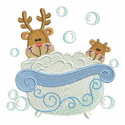 Bathing Reindeer 10 machine embroidery designs