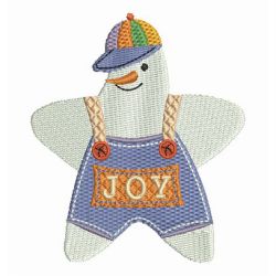 Star Shaped Snowman 03 machine embroidery designs