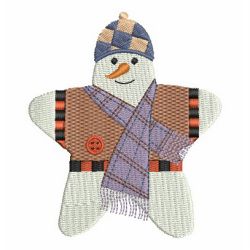 Star Shaped Snowman 05 machine embroidery designs
