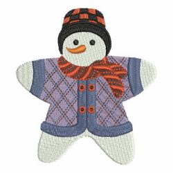 Star Shaped Snowman 09 machine embroidery designs
