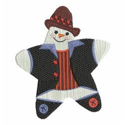 Star Shaped Snowman 10 machine embroidery designs