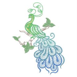 Artistic Peacock 03(Md) machine embroidery designs