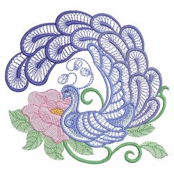 Artistic Peacock 08(Lg) machine embroidery designs