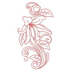 Redwork Lily 02(Lg)