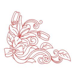 Redwork Lily 04(Lg)