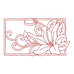 Redwork Lily 09(Lg)
