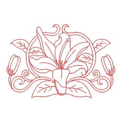Redwork Lily 12(Lg)