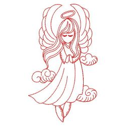 Redwork Angel 01(Sm) machine embroidery designs