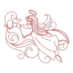 Redwork Angel 03(Sm) machine embroidery designs