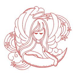 Redwork Angel 05(Sm) machine embroidery designs