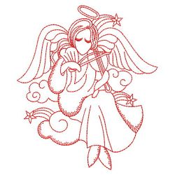 Redwork Angel 06(Lg) machine embroidery designs