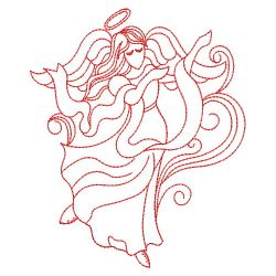 Redwork Angel 07(Sm) machine embroidery designs