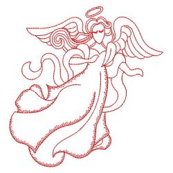 Redwork Angel 09(Md) machine embroidery designs